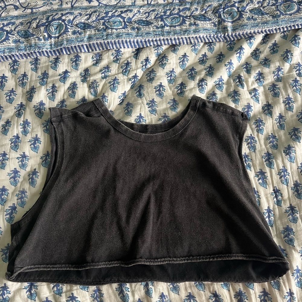 FP Movement Black Sleeveless Crop Top